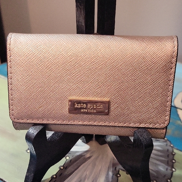 kate spade Handbags - Kate Spade Women's Gold Wallet/keyholder